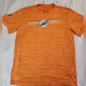 Nike Miami Dolphins Medium Sideline Velocity Performance T-Shirt Dri-fit NFL Tee